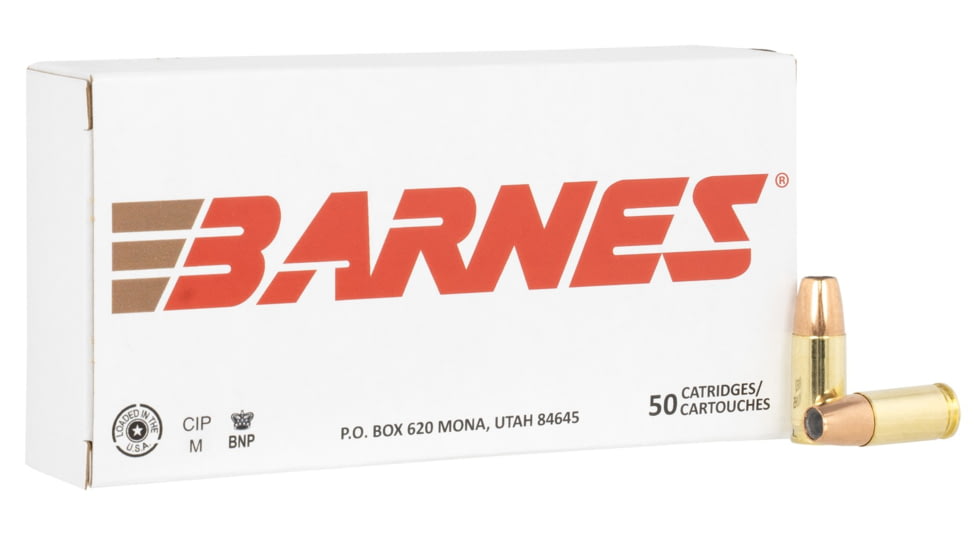 Barnes Bullets 32516 9Mmluger 124Gr Sierra Jacketed Hollow Point 50 Per Box/10 Case, 187249