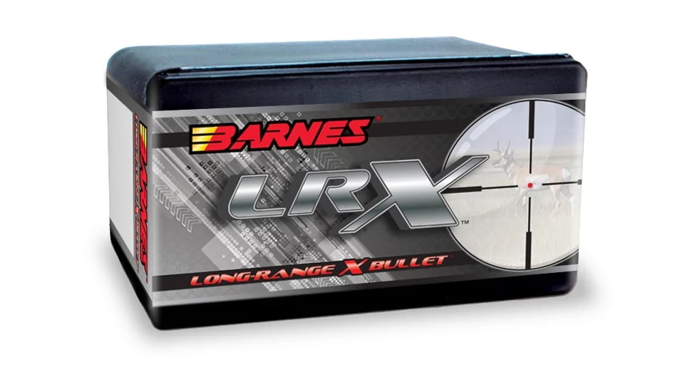 Barnes Long Range X Rifle Bullets, .30 Caliber, 208 Grain, LRX Boat Tail, 50 Bullets, 30311