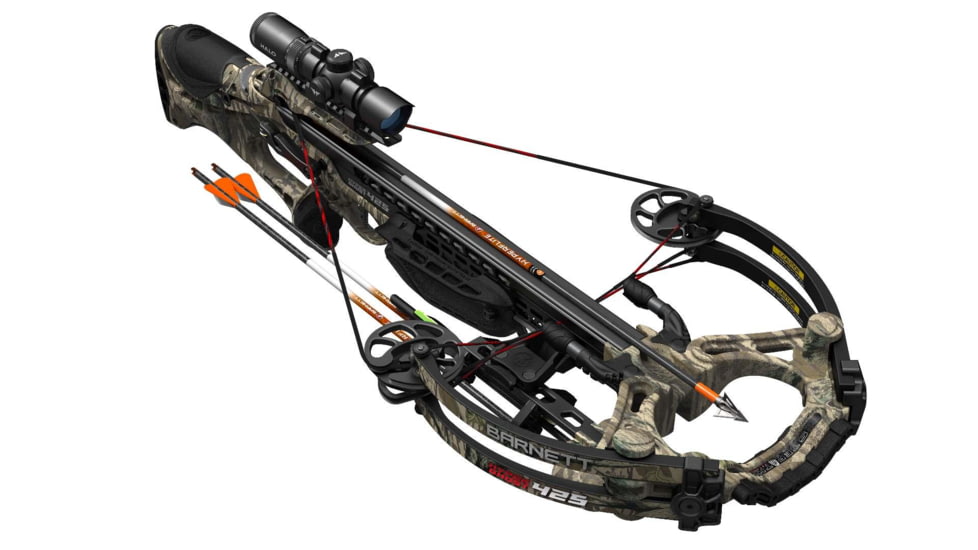 Barnett Crossbows HyperGhost 425 Crossbow with Triggertech Trigger 3 Arrows &amp; Illum Scope - Mossy Oak Orig Treestand, BAR78219