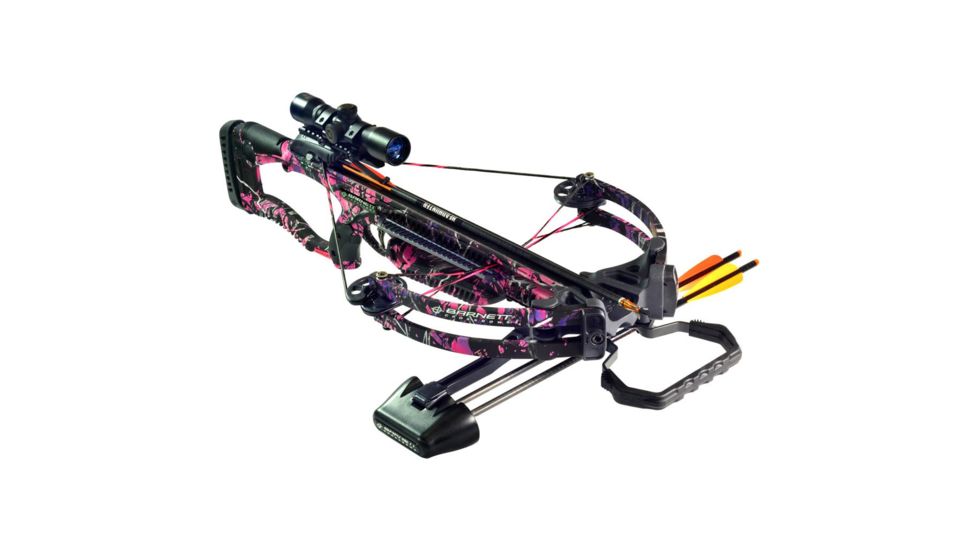 Barnett Crossbows LadyRaptor FX Crossbow, Pink Camouflage 4x32 Scope 78629