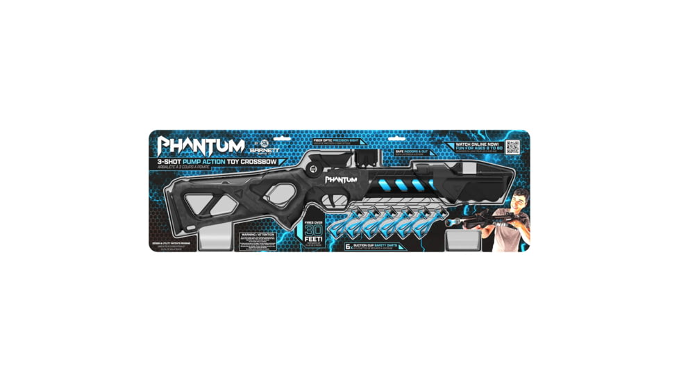 Barnett Crossbows Phantum Toy Crossbow, Black/Blue, BAR50015