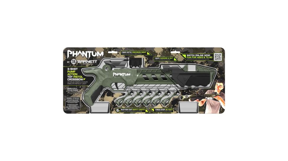Barnett Phantum Toy Pistol Crossbow, OD Green/Black, BAR50024