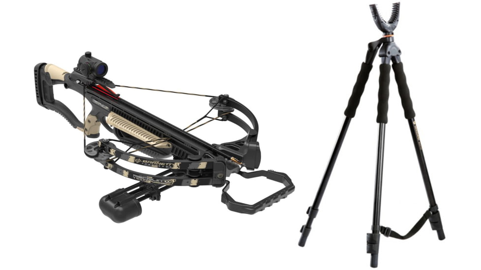 Barnett Crossbows Recruit 100 Crossbow, Pkg. Pink, 78649 W/ Vanguard Quest Tripod
