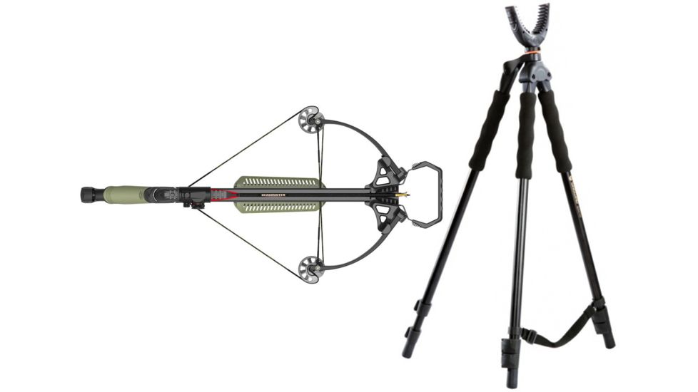 Barnett Crossbows Recruit 60 Crossbow, Red Dot Scope, 78652 W/ Vanguard Quest Tripod