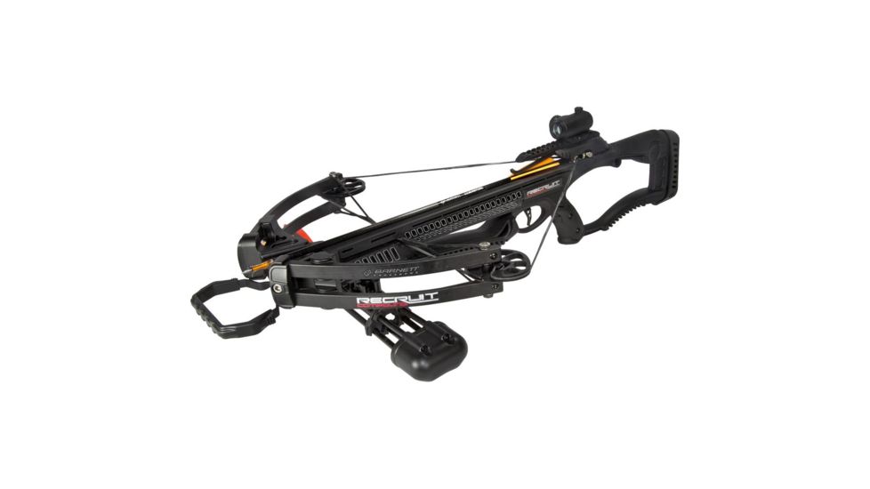Barnett Crossbows Recruit Compound, Crossbow Black Red Dot Scope 78610