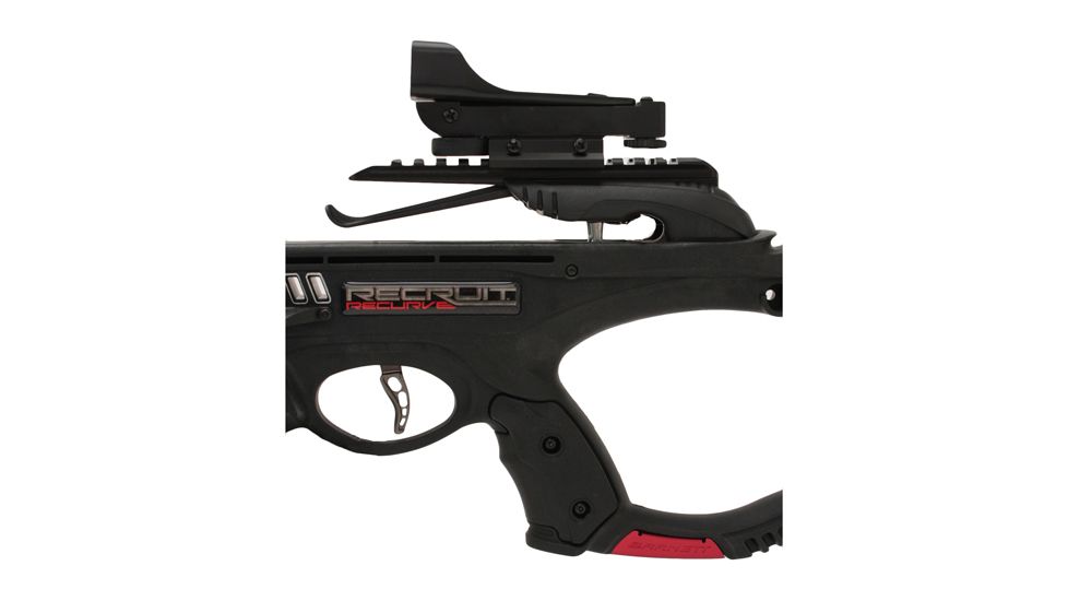 Barnett Crossbows Recruit Recurve, Crossbow Black Red Dot Scope, 78615