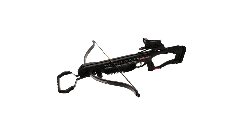 Barnett Crossbows Recruit Recurve, Crossbow Black Red Dot Scope, 78615