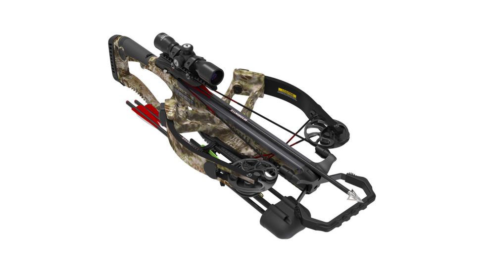 Barnett Crossbows Vicious Crossbow Package / 150 lb Draw Weight, Kryptek Highlander, 78122