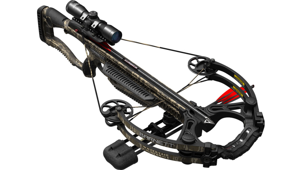 Barnett Crossbows Whitetail Hunter STR Crossbow with TriggerTech 2 Arrows &amp; 4x32 Scope - Mossy Oak Bottomland, BAR78263
