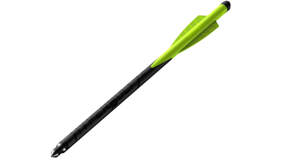 Barnett Demun Hyperbolts 2-Fletch - Pack of 12, Black, BAR50037