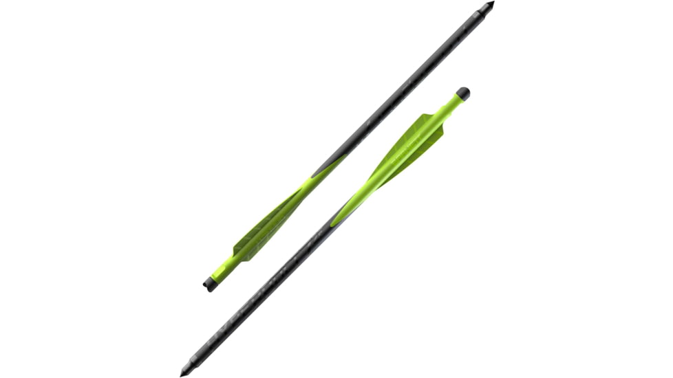 Barnett Demun Hyperbolts 2-Fletch - Pack of 12, Black, BAR50037