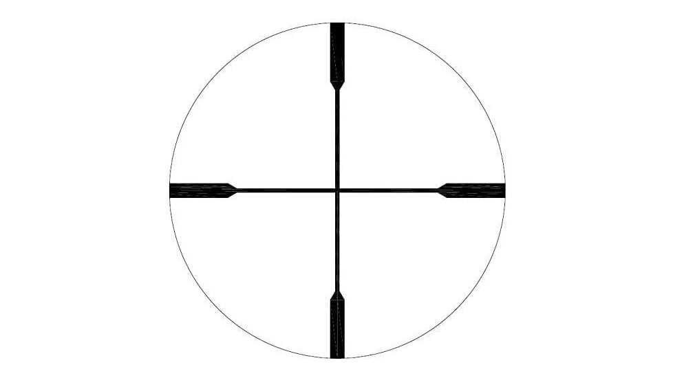 Barra Optics H20 4x32 Rifle Scope, 1in Tube, Second Focal Plane, BDC Reticle, MOA Adjustment, Black, H204X32B1