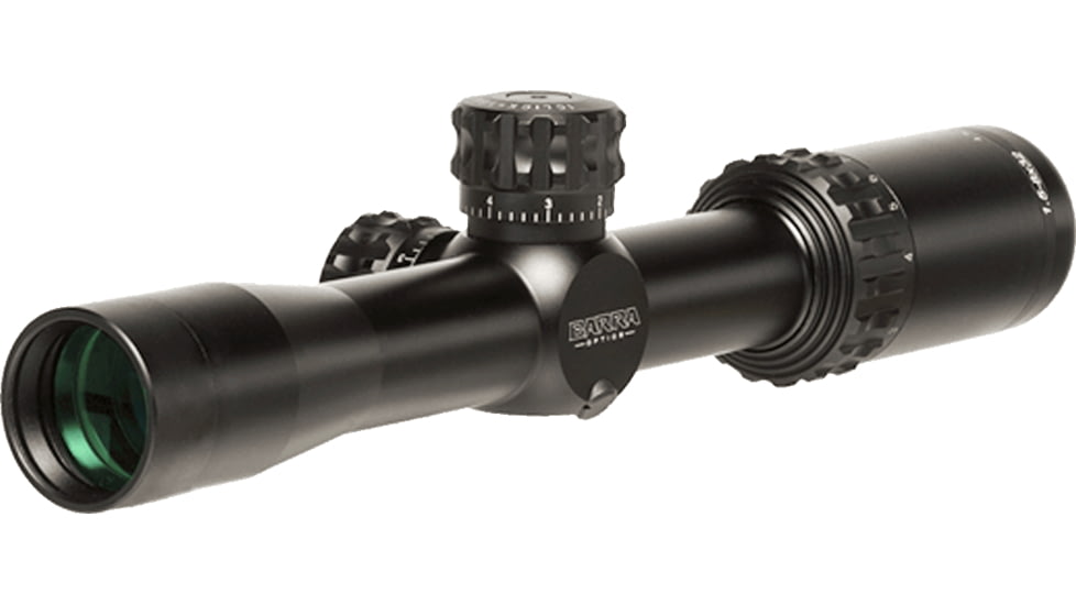 Barra Optics FT 1.5-8x24 Rifle Scope, 30mm Tube, Second Focal Plane, Duplex Reticle, MIL Adjustment, Black, FT1.5-8x32