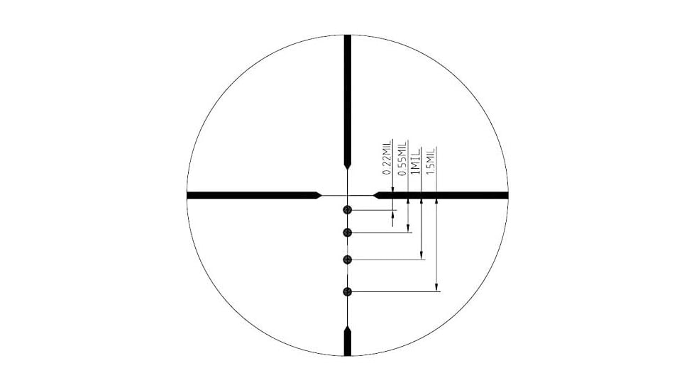 Barra Optics FT 2-10x44 Rifle Scope, 30mm Tube, Second Focal Plane, BDC Reticle, MIL Adjustment, Black, FT2-10X44SF