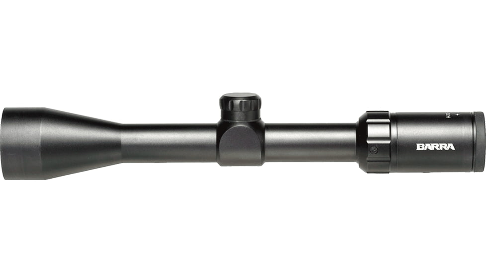 Barra Optics H20 3-9x40 Compact Capped Rifle Scope, 1in Tube, Second Focal Plane, BDC Reticle, MOA Adjustment, Black, H203-9X40cB1