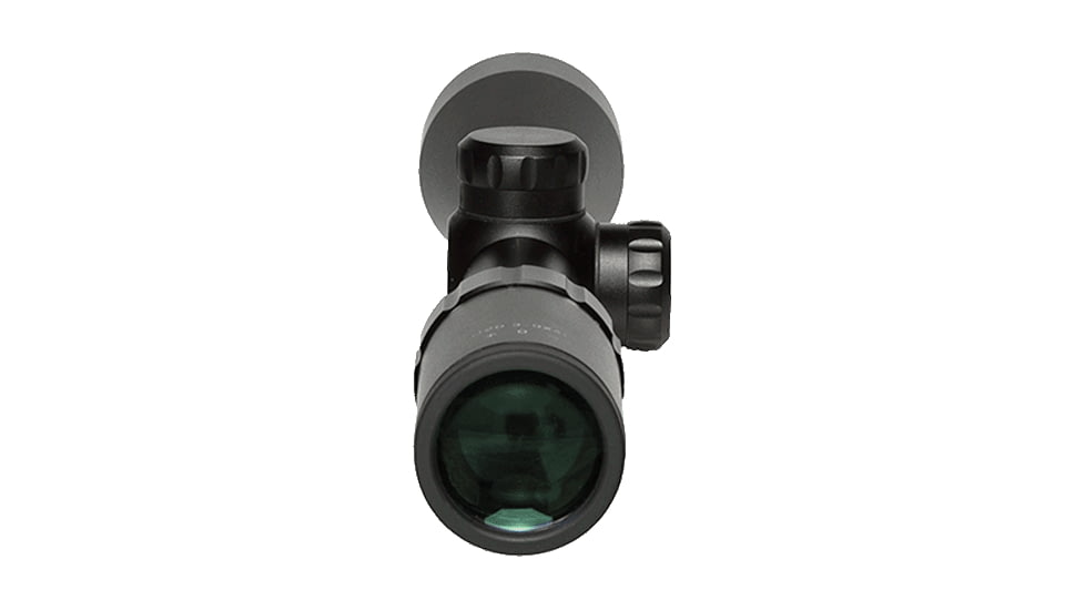 Barra Optics H20 3-9x40 Compact Capped Rifle Scope, 1in Tube, Second Focal Plane, BDC Reticle, MOA Adjustment, Black, H203-9X40cB1