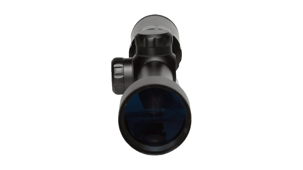 Barra Optics H20 3-9x40 Compact Capped Rifle Scope, 1in Tube, Second Focal Plane, BDC Reticle, MOA Adjustment, Black, H203-9X40cB1