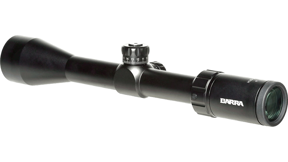 Barra Optics H20 3-9x40 Compact Zero Reset Rifle Scope, 1in Tube, Second Focal Plane, BDC Reticle, MOA Adjustment, Black, H203-9X40eB1
