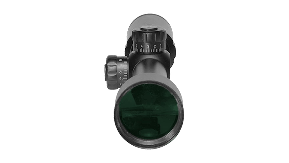Barra Optics H20 3-9x40 Compact Zero Reset Rifle Scope, 1in Tube, Second Focal Plane, BDC Reticle, MOA Adjustment, Black, H203-9X40eB1