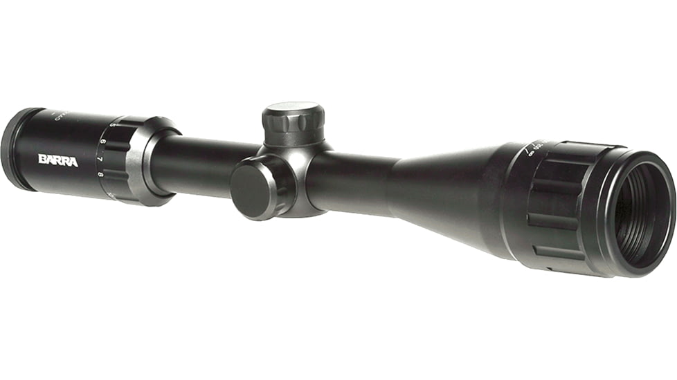 Barra Optics H20 4-12x40 Rifle Scope, 1in Tube, Second Focal Plane, BDC Reticle, MOA Adjustment, Black, H204-12X40B1