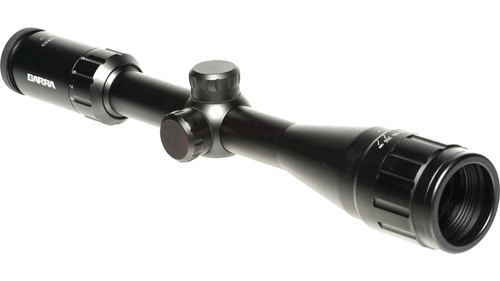 Barra Optics H20 4-12x40 Rifle Scope, 1in Tube, Second Focal Plane, BDC Reticle, MOA Adjustment, Black, H204-12X40B1