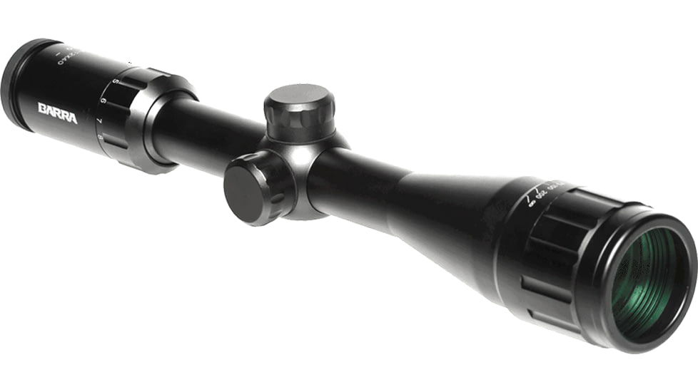 Barra Optics H20 4-12x40 Rifle Scope, 1in Tube, Second Focal Plane, BDC Reticle, MOA Adjustment, Black, H204-12X40B1