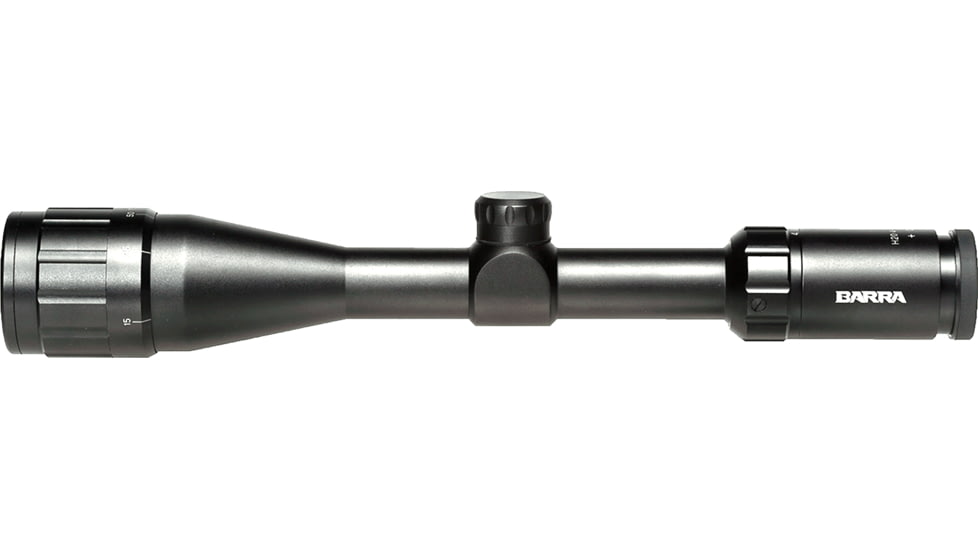 Barra Optics H20 4-12x40 Rifle Scope, 1in Tube, Second Focal Plane, BDC Reticle, MOA Adjustment, Black, H204-12X40B1