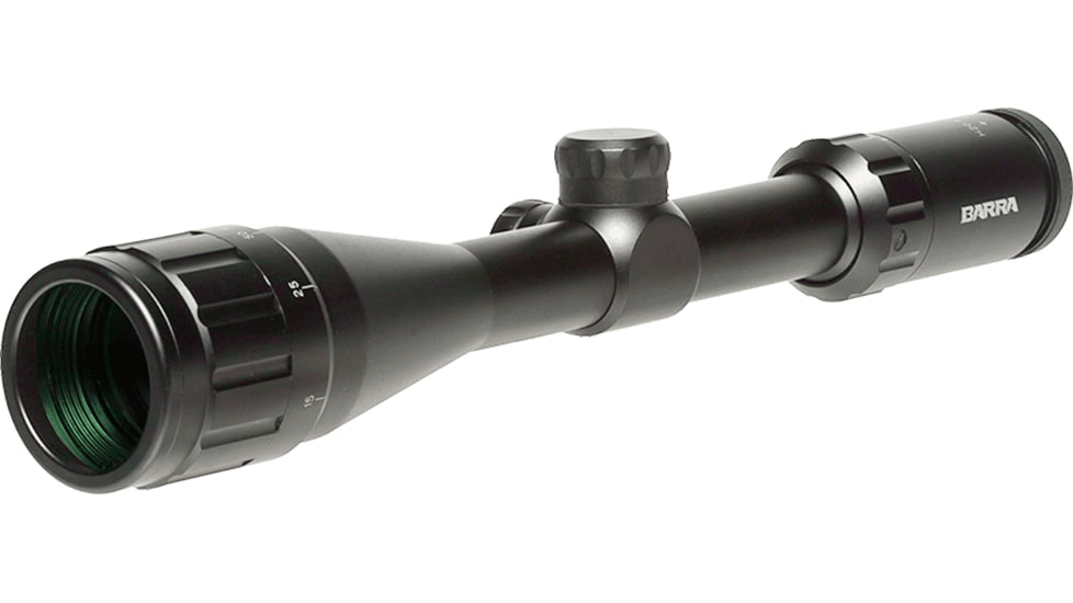 Barra Optics H20 4-12x40 Rifle Scope, 1in Tube, Second Focal Plane, BDC Reticle, MOA Adjustment, Black, H204-12X40B1