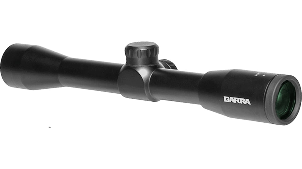 Barra Optics H20 4x32 Rifle Scope, 1in Tube, Second Focal Plane, BDC Reticle, MOA Adjustment, Black, H204X32B1