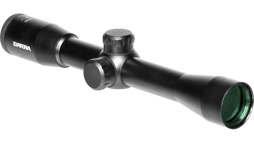 Barra Optics H20 4x32 Rifle Scope, 1in Tube, Second Focal Plane, BDC Reticle, MOA Adjustment, Black, H204X32B1