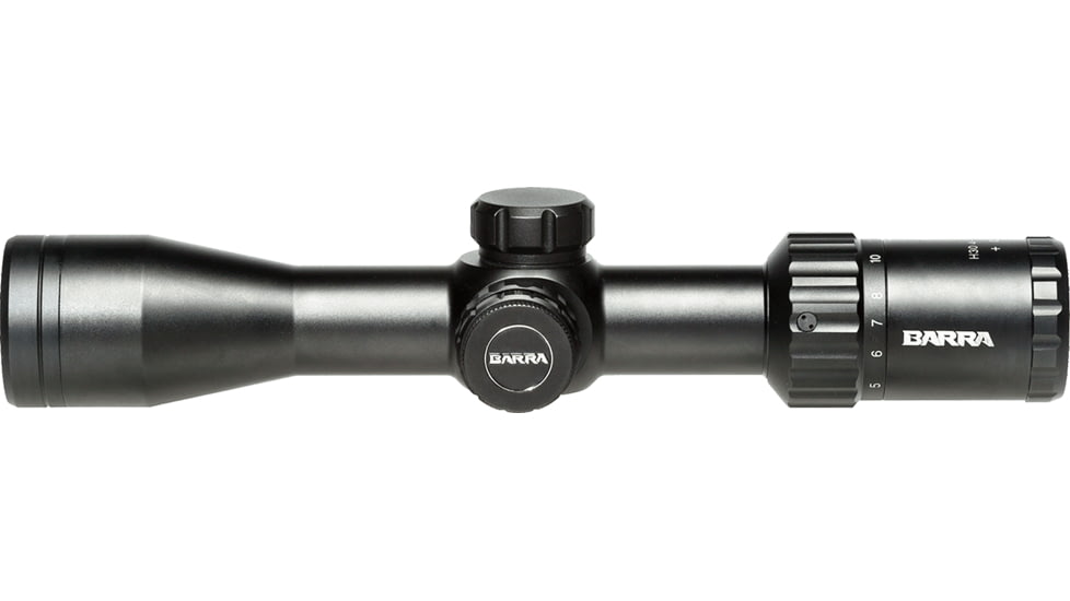 Barra Optics H30 4-12X40 Rifle Scope, 1in Tube, Second Focal Plane, BDC Reticle, MOA Adjustment, Black, H304-12X40B1