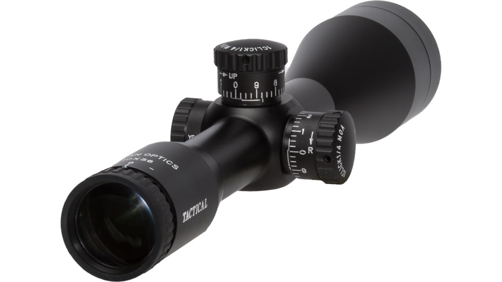Barra Optics MP 10X56 Rifle Scope, 30mm Tube, Second Focal Plane, Mildot Duplex Reticle, MOA Adjustment, Black, MP10X56S