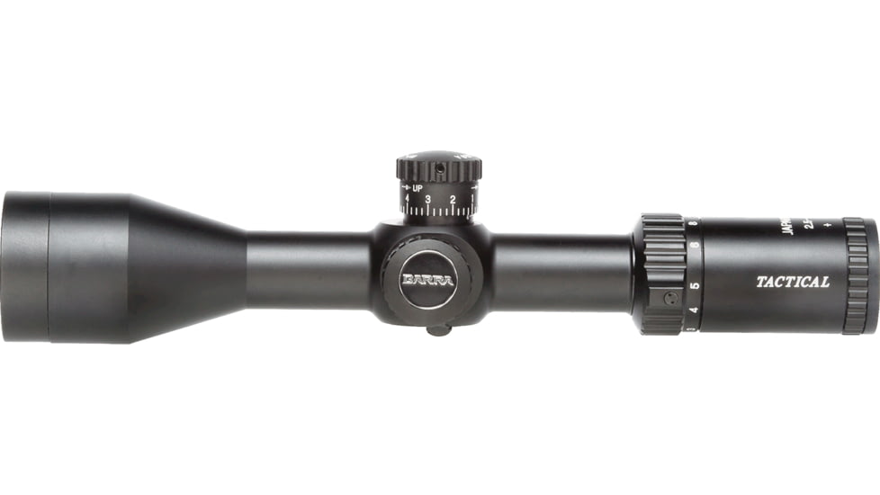 Barra Optics MP 2.5-10x50 Rifle Scope, 30mm Tube, Second Focal Plane, Mildot Duplex Reticle, MOA Adjustment, Black, MP2.5-10X50S