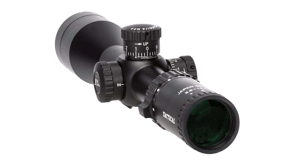 Barra Optics MP 2.5-10x50 Rifle Scope, 30mm Tube, Second Focal Plane, Mildot Duplex Reticle, MOA Adjustment, Black, MP2.5-10X50S