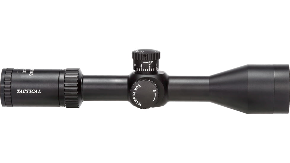 Barra Optics MP 2.5-10x50 Rifle Scope, 30mm Tube, Second Focal Plane, Mildot Duplex Reticle, MOA Adjustment, Black, MP2.5-10X50S