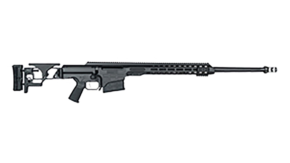 Barrett MRAD Folding Stock Bolt Action Rifle, 308 Win/7.62x51 NATO, 24in Barrel, 1-8, Aluminum Black Stock, Black, 10RD, 18490-FRRMPG