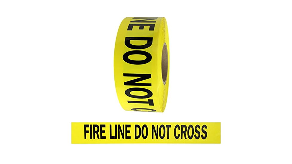 Barricade Tape YLW Fire