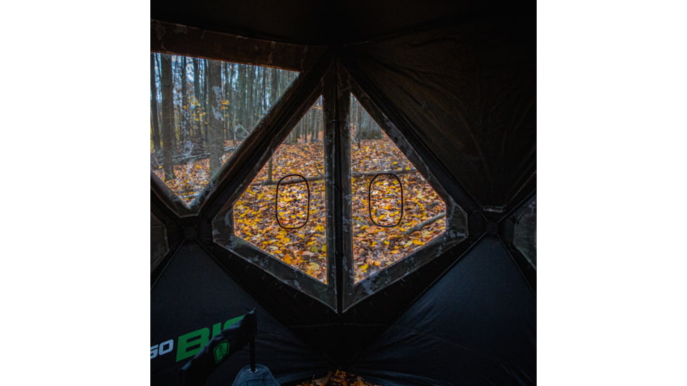 Barronett Blinds Big Mike Heavy-Duty, Portable Hunting Blind, Tall Hub Blind, 600 Denier Fabric, Shoot While Standing, Crater Harvest, 80in x 75in x 75in, BMHD300CH, Crater Harvest, 80in x 75in x 75in, BMHD300CH