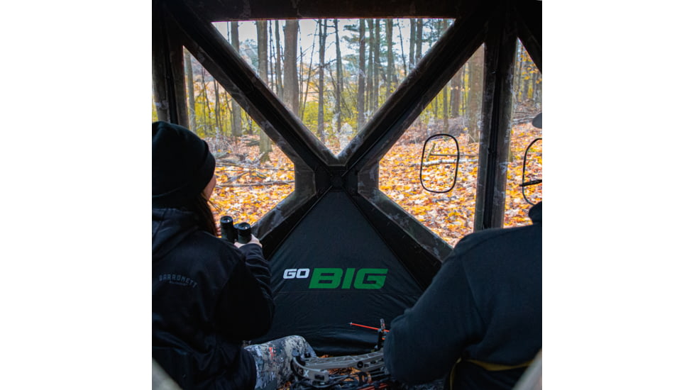 Barronett Blinds Big Mike Heavy-Duty Portable Hunting Blind, Crater Harvest, 4-Person, BMHD300CH