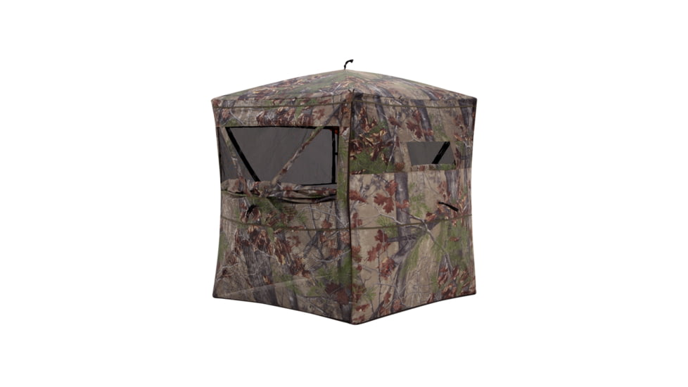 Barronett Blinds Insight, See-Through Hunting Blind, View-Through Fabric, Silent Shooting Windows, Bloodtrail Backwoods, 68in x 71in x 71in, Bloodtrail Backwoods, 2-Person, NS200BW