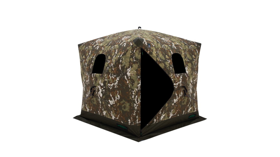 Barronett Blinds Ox 5, Portable Hunting Blind, Durable OxHide Fabric, Panoramic Shooting Window, Crater Harvest, 72in x 96in x 96in, BX550CH, Crater Harvest, 72in x 96in x 96in, BX550CH