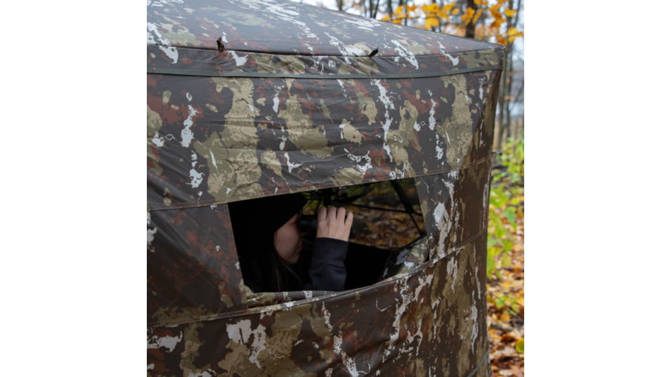 Barronett Blinds Ox 5, Portable Hunting Blind, Durable OxHide Fabric, Panoramic Shooting Window, Crater Harvest, 72in x 96in x 96in, BX550CH, Crater Harvest, 72in x 96in x 96in, BX550CH