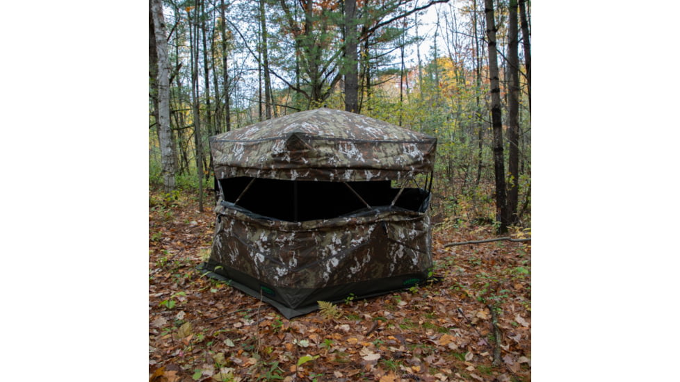 Barronett Blinds Ox 5, Portable Hunting Blind, Durable OxHide Fabric, Panoramic Shooting Window, Crater Harvest, 72in x 96in x 96in, BX550CH, Crater Harvest, 72in x 96in x 96in, BX550CH