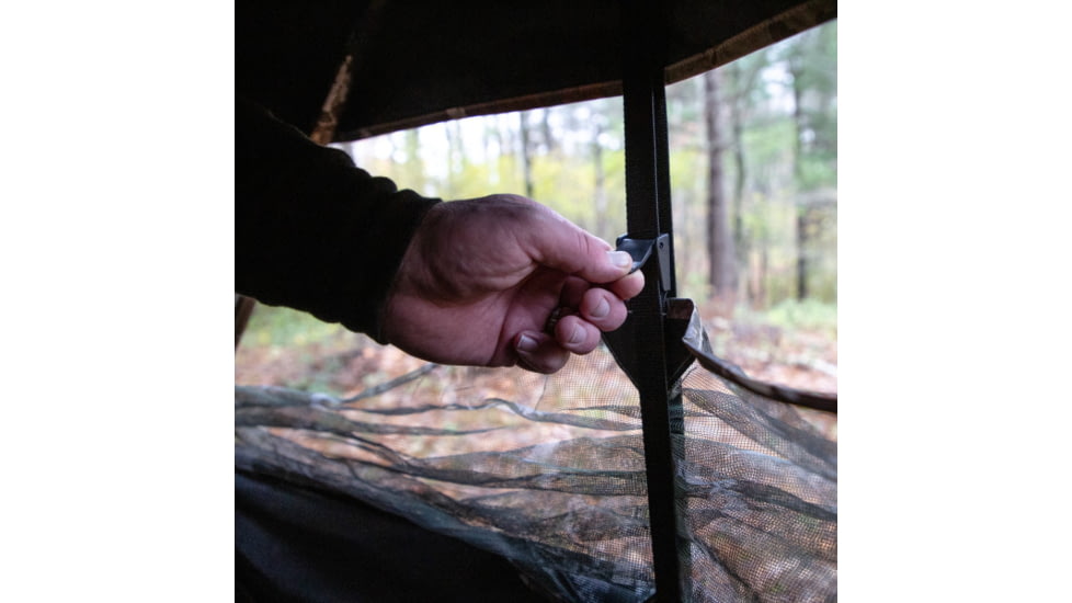 Barronett Blinds Ox 5, Portable Hunting Blind, Durable OxHide Fabric, Panoramic Shooting Window, Crater Harvest, 72in x 96in x 96in, BX550CH, Crater Harvest, 72in x 96in x 96in, BX550CH