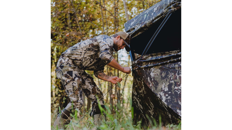 Barronett Blinds Wide Side 95 Hunting Blind, Crater Harvest, 75 x 79 x 95, WS95CH