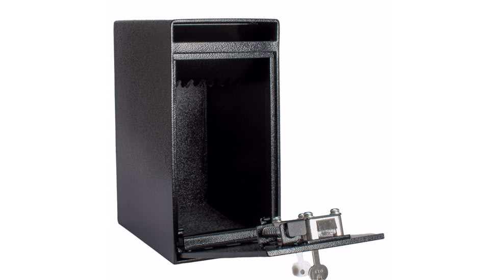 Barska 0.27 Cu Ft Dual Key Depository Security Safe, Black, Small, AX13558