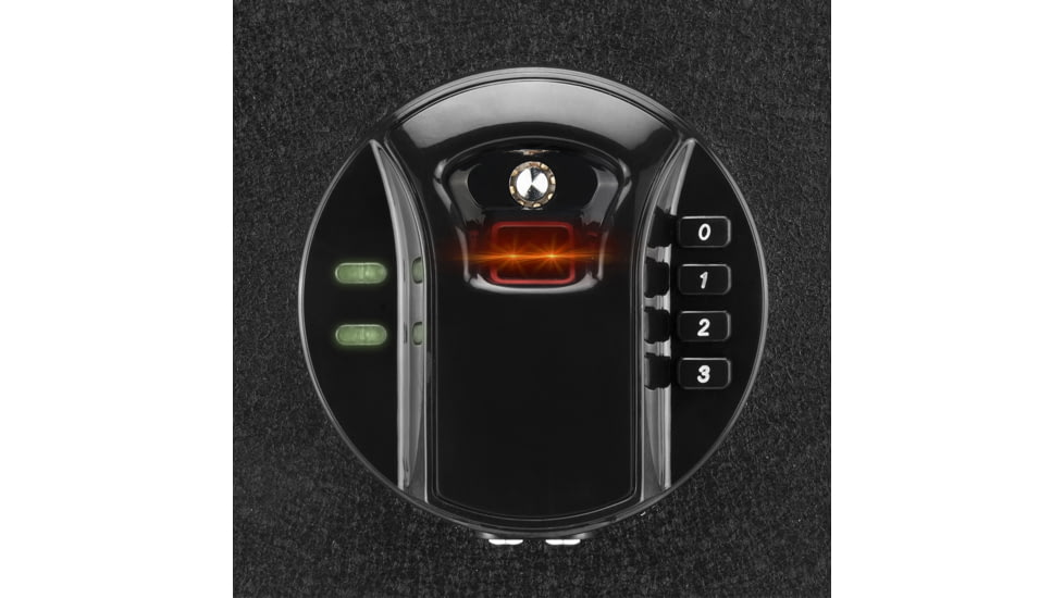 Barska 0.46 Cubic Fit HQ100 Biometric Keypad Safe, Black, Small, AX12888