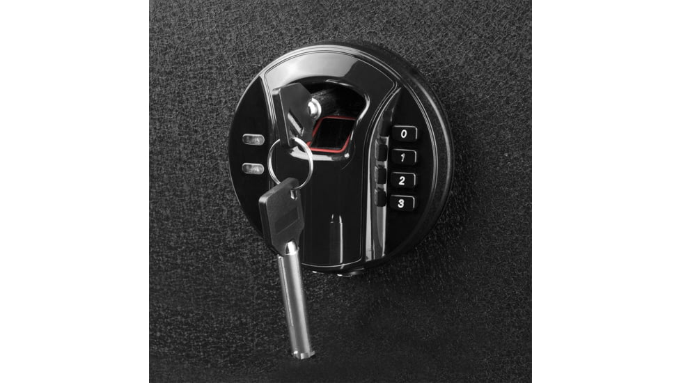 Barska 0.46 Cubic Fit HQ100 Biometric Keypad Safe, Black, Small, AX12888