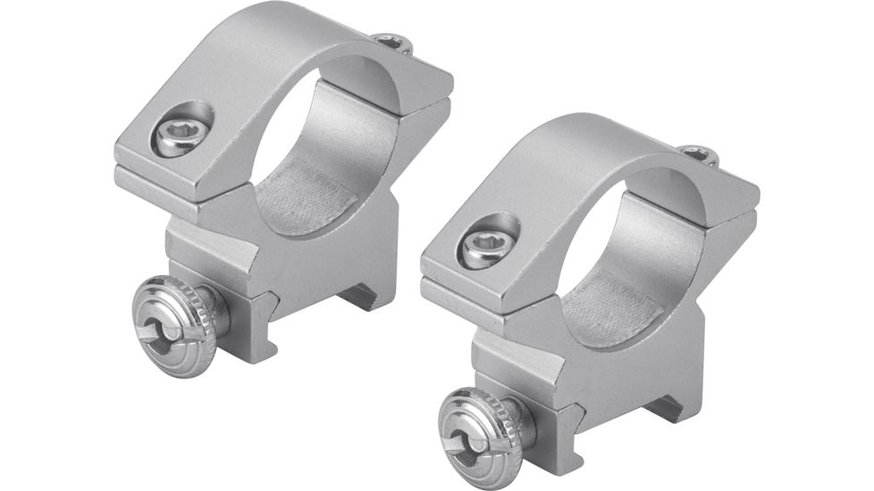Barska 1 inch Medium Weaver-Style Rings, Silver AI13298