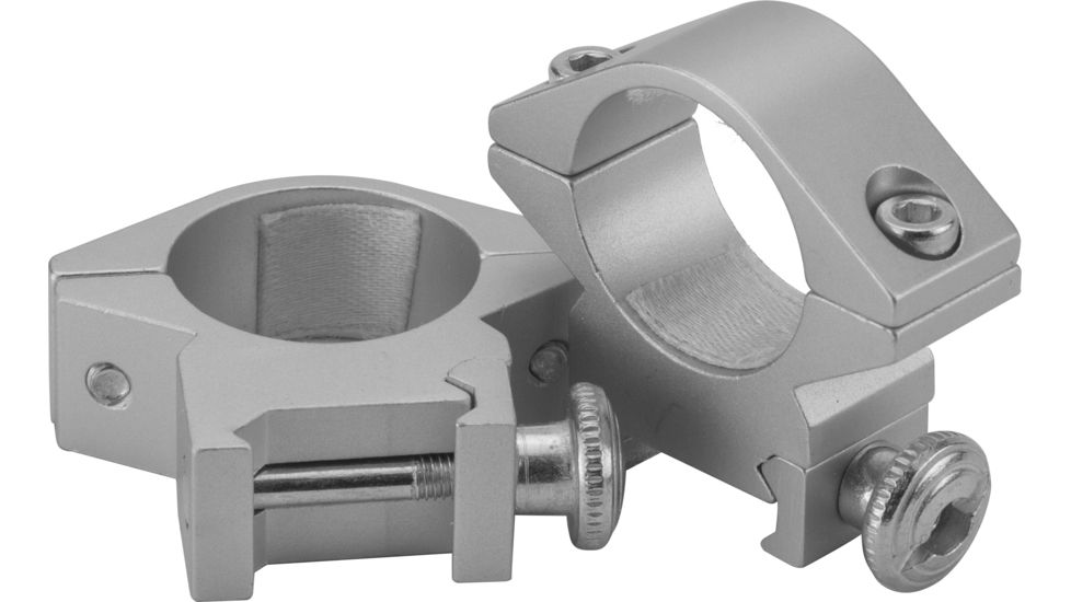 Barska 1 inch Medium Weaver-Style Rings, Silver, AI13298